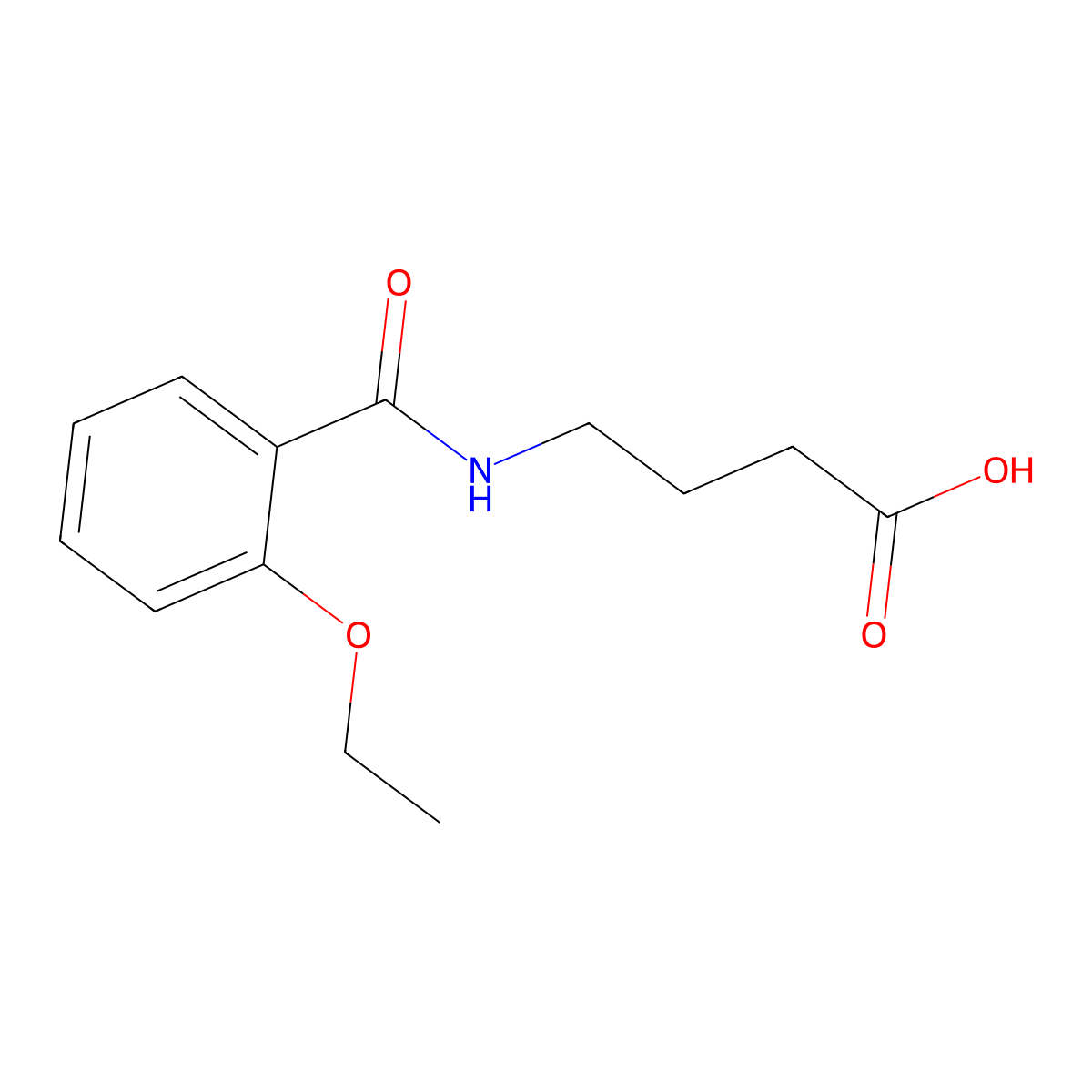4-[(2-Ethoxybenzoyl)amino]butanoic acid molecular structure, CAS 54464-18-5