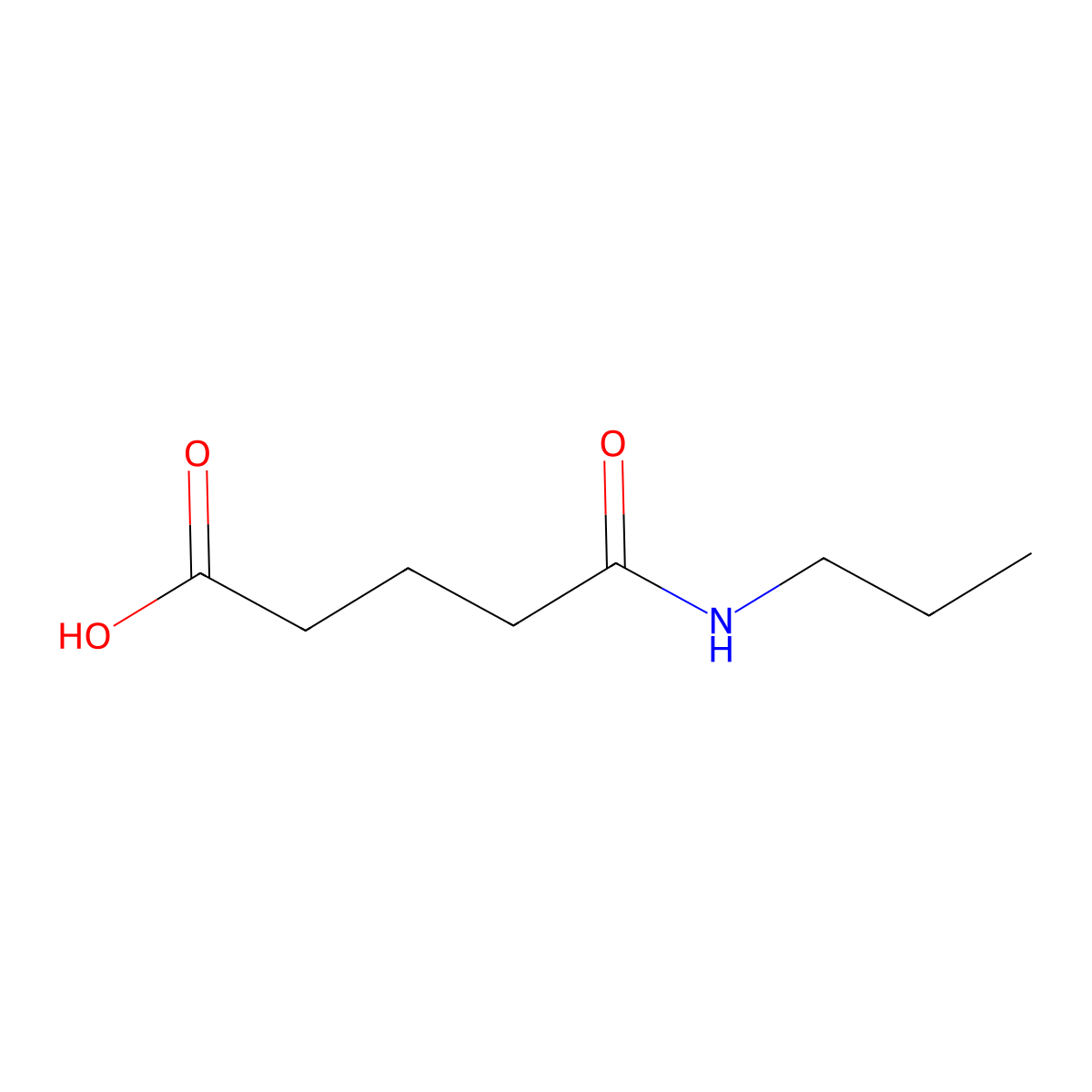 4-(propylcarbamoyl)butanoic Acid molecular structure, CAS 544655-57-4