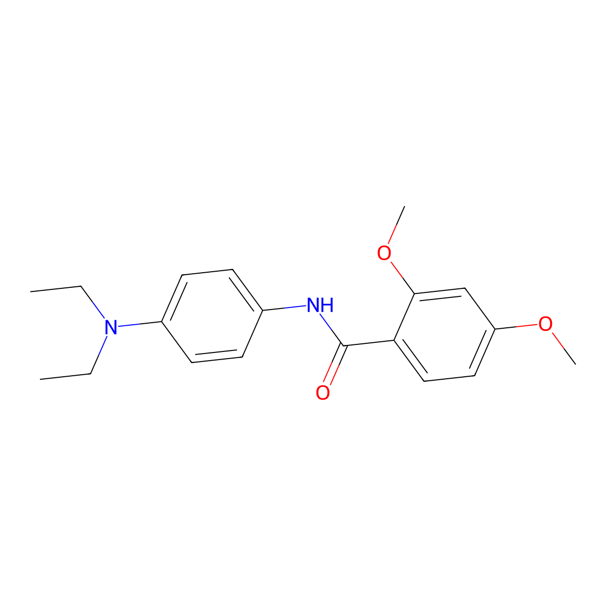 N-[4-(diethylamino)phenyl]-2,4-dimethoxybenzamide molecular structure, CAS 544656-12-4