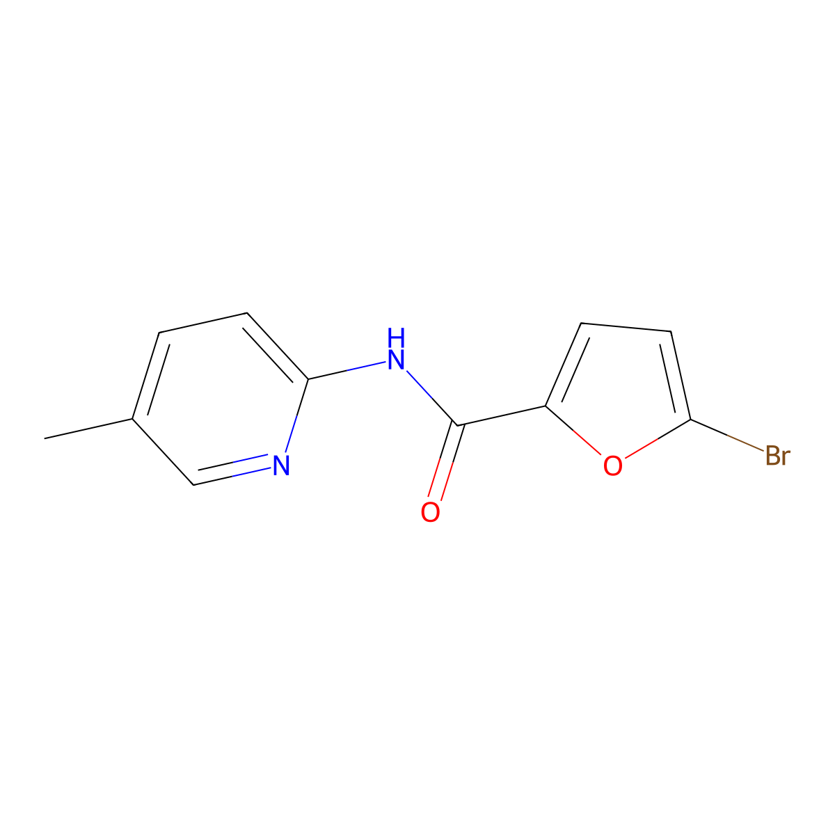 5-bromo-N-(5-methyl-2-pyridinyl)-2-furamide molecular structure, CAS 544657-80-9