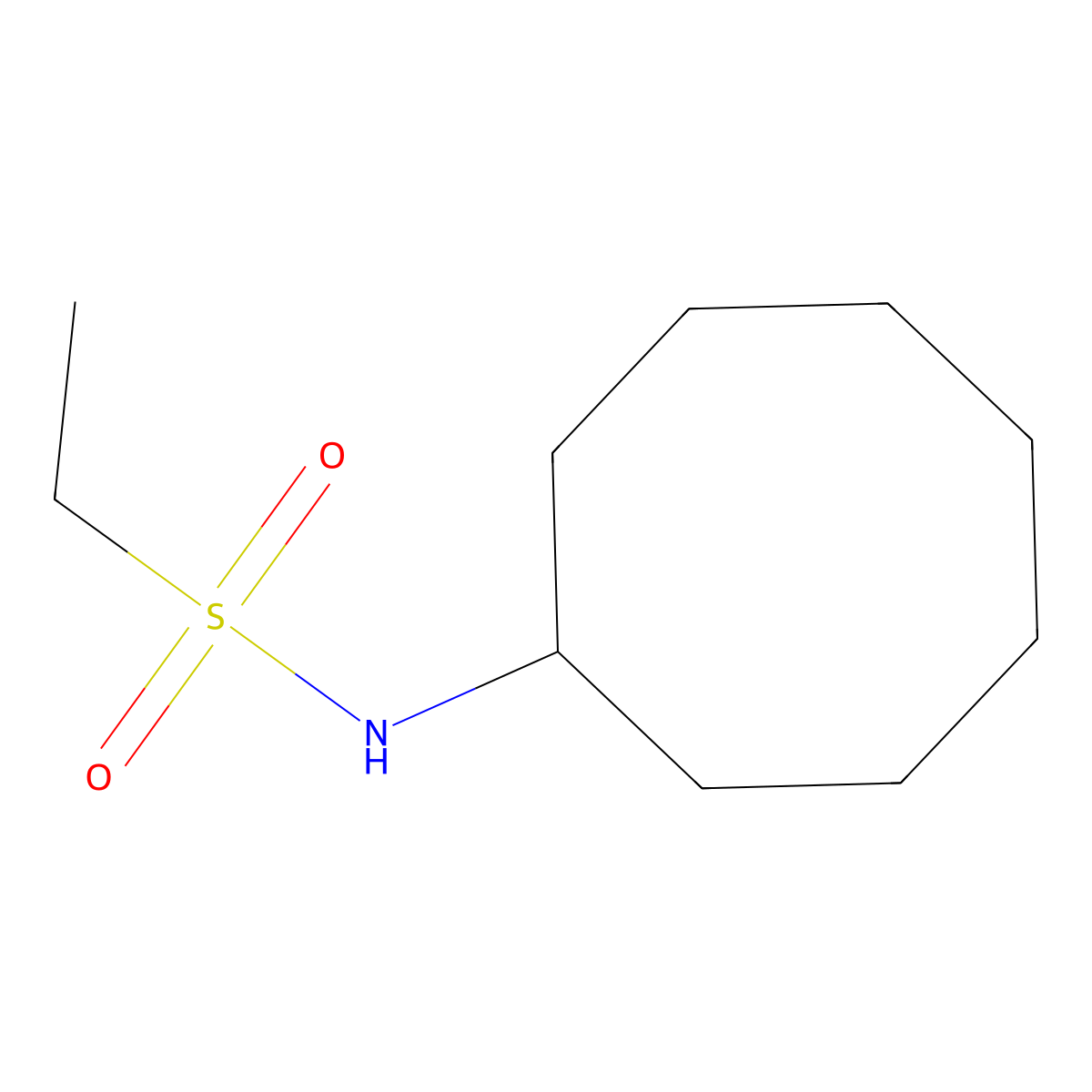 N-cyclooctylethanesulfonamide molecular structure, CAS 544669-95-6