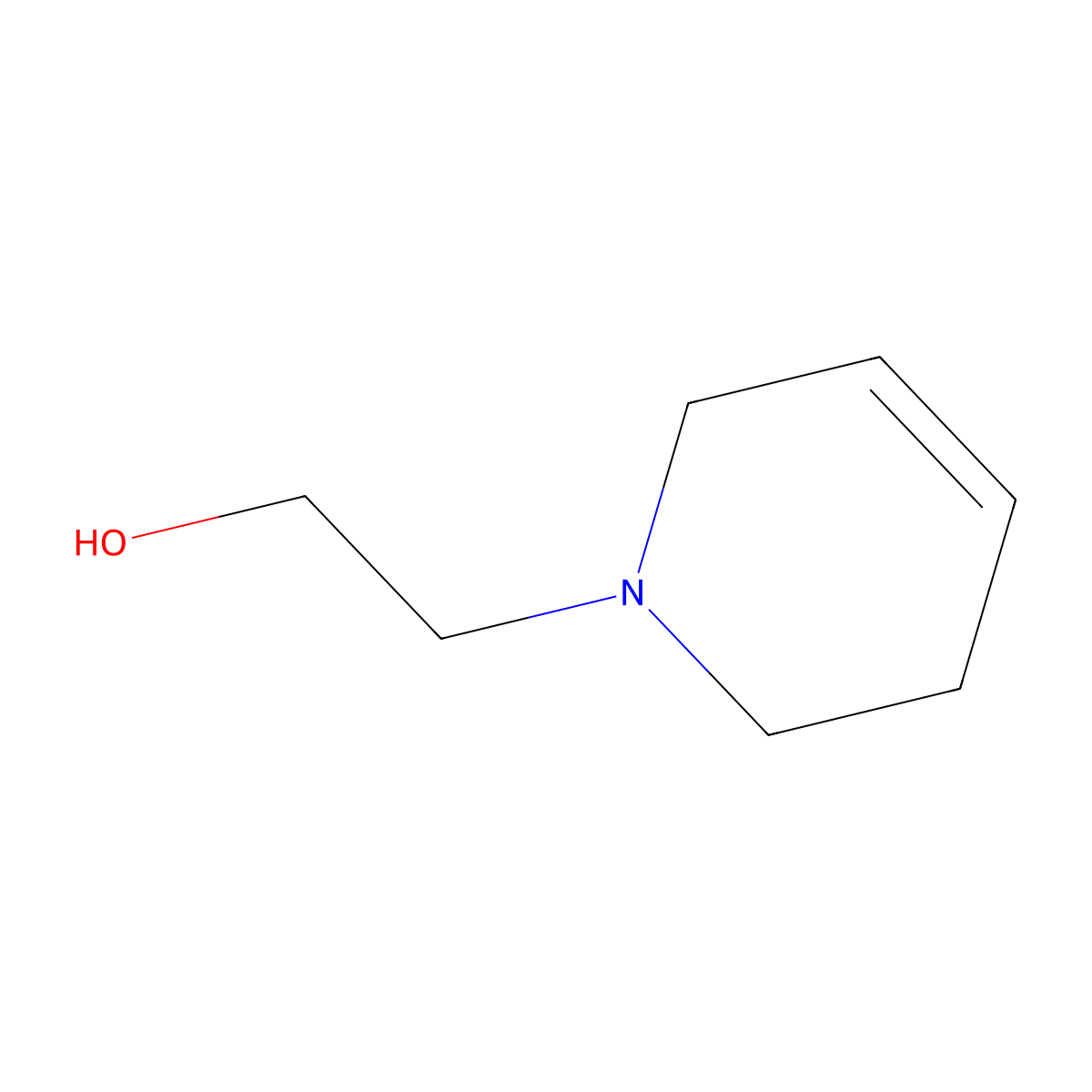 1(2H)-Pyridineethanol, 3,6-dihydro- molecular structure, CAS 54467-03-7