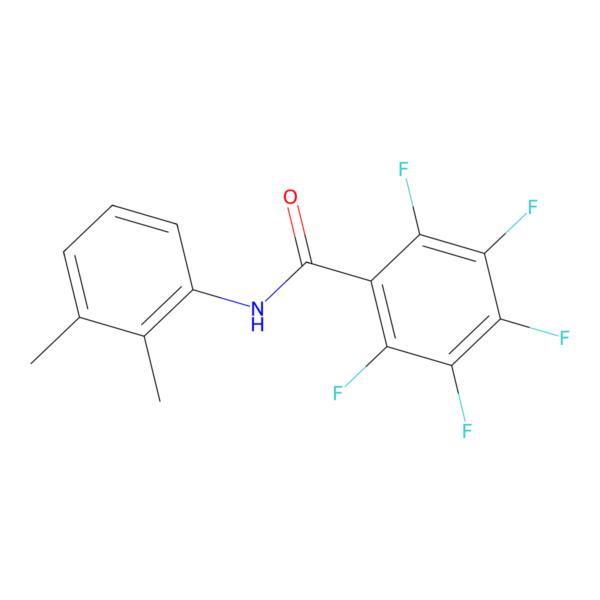 N-(2,3-dimethylphenyl)-2,3,4,5,6-pentafluorobenzamide molecular structure, CAS 544679-64-3