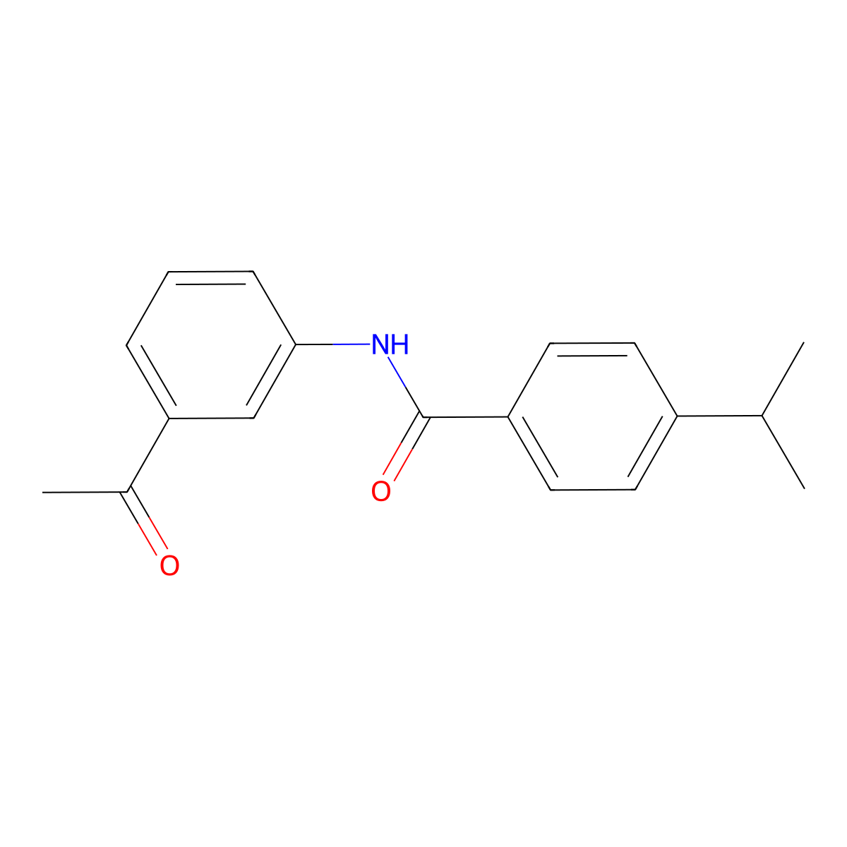 N-(3-acetylphenyl)-4-isopropylbenzamide molecular structure, CAS 544681-99-4