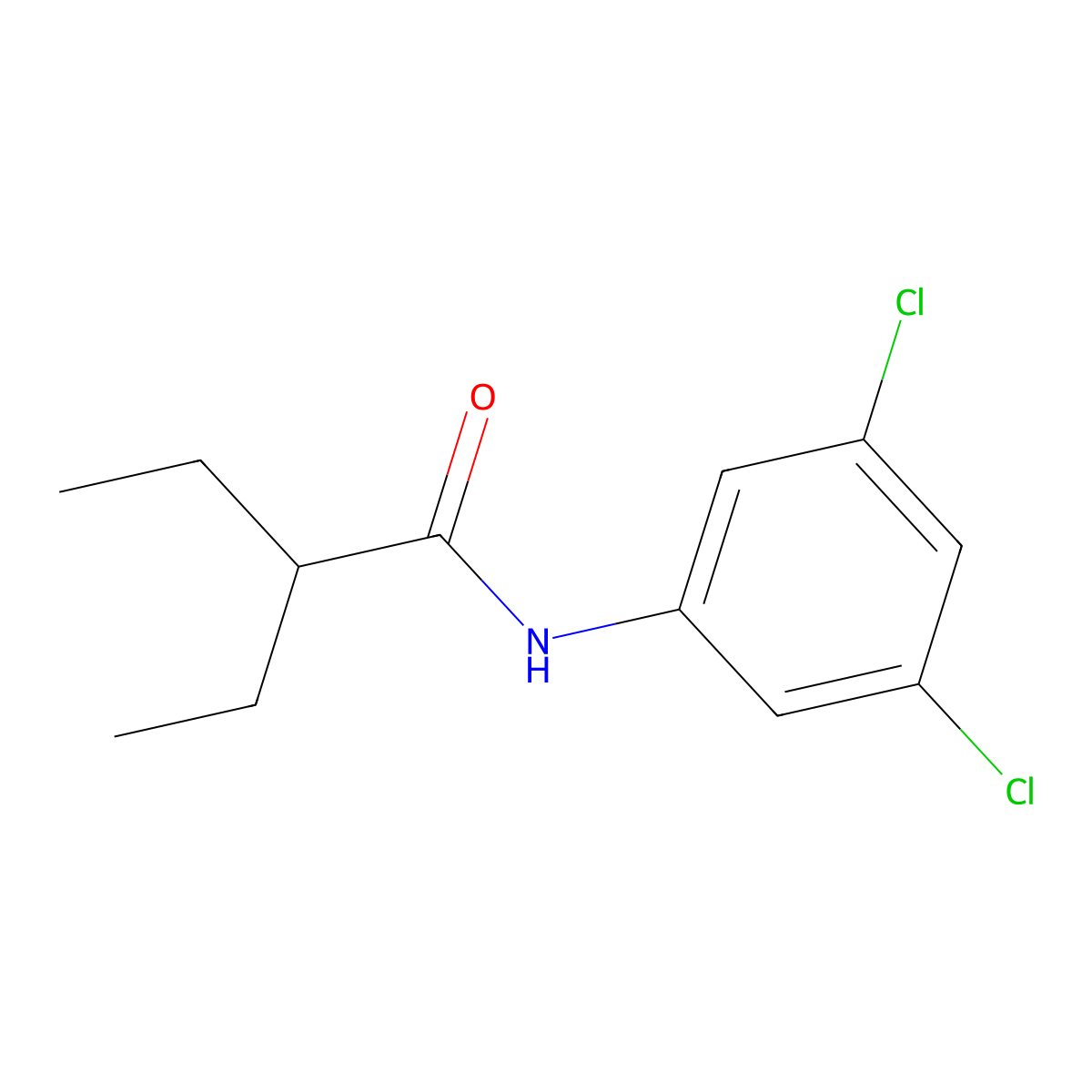 N-(3,5-dichlorophenyl)-2-ethylbutanamide molecular structure, CAS 544683-40-1