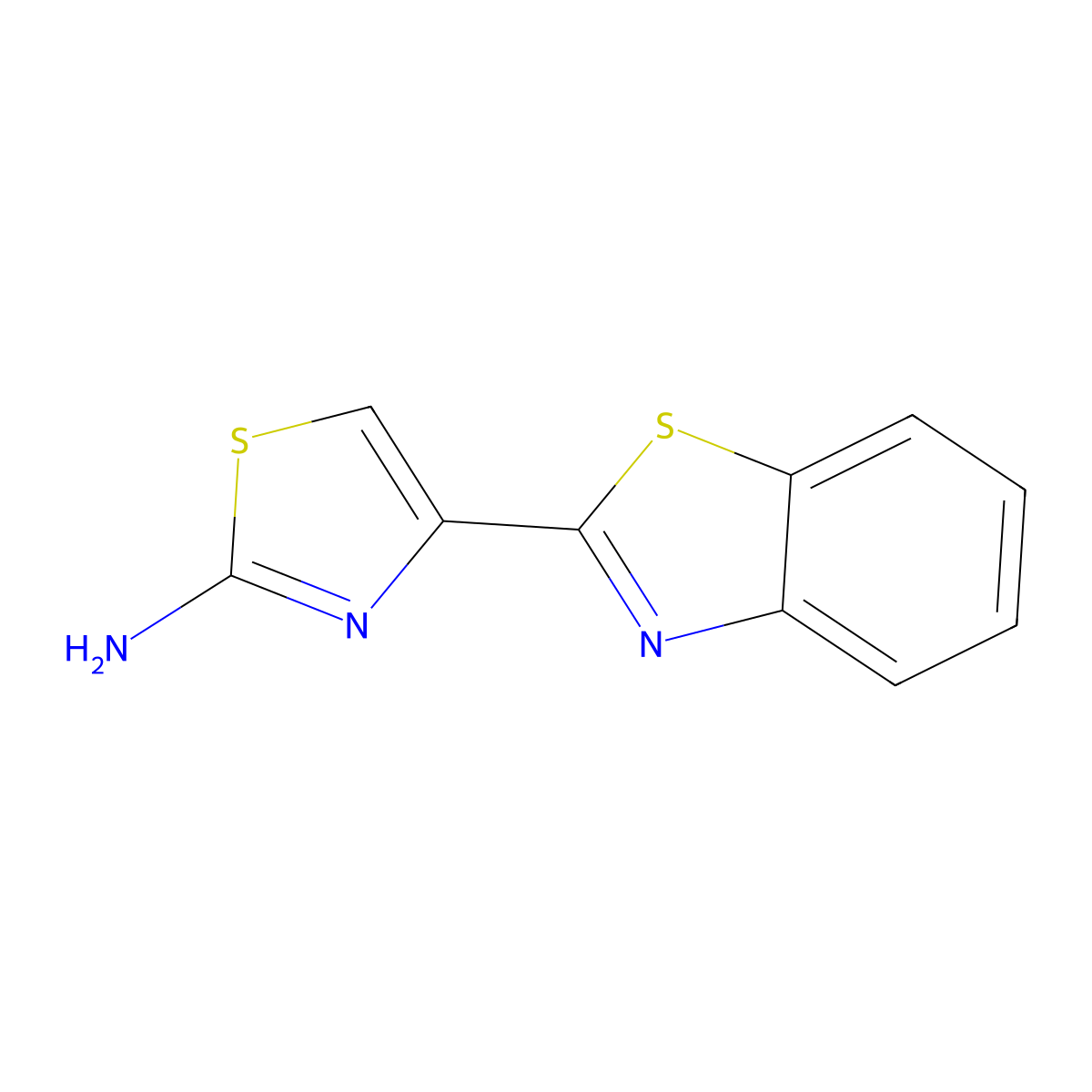 4-(1,3-Benzothiazol-2-yl)-1,3-thiazol-2-amine molecular structure, CAS 54469-54-4