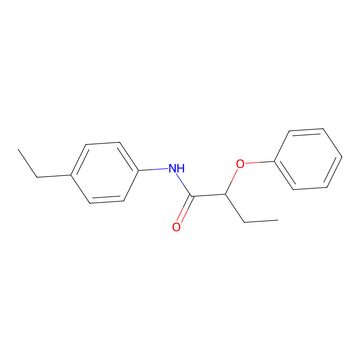N-(4-ethylphenyl)-2-phenoxybutanamide molecular structure, CAS 544691-68-1
