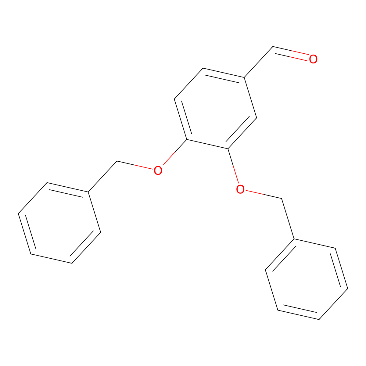 3,4-Bis(benzyloxy)benzaldehyde molecular structure, CAS 5447-02-9