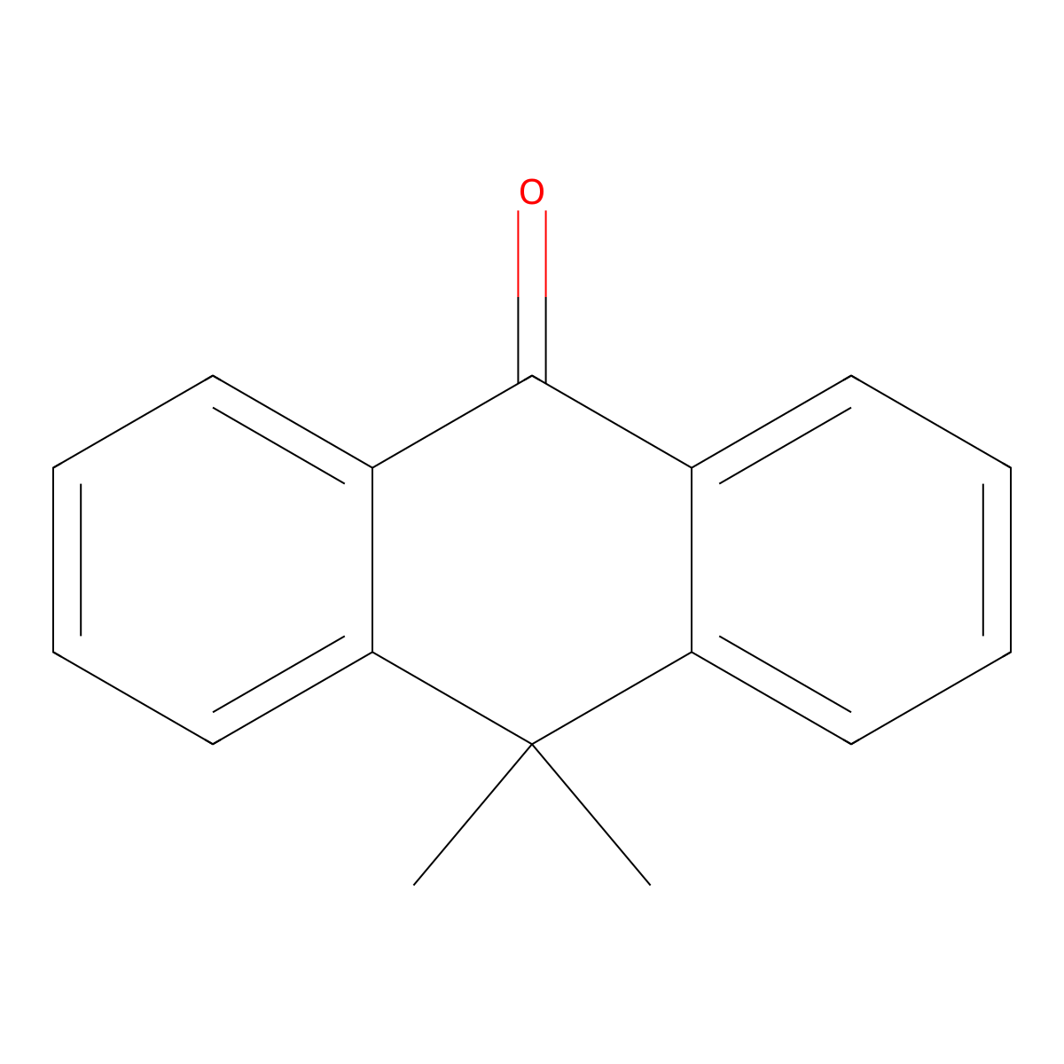 10,10-Dimethylanthrone molecular structure, CAS 5447-86-9