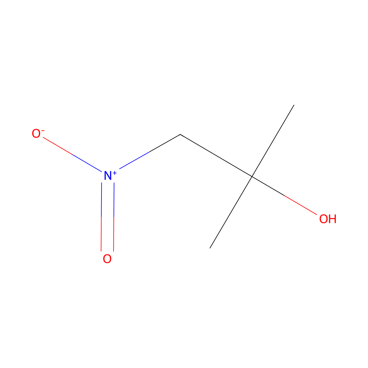 2-Methyl-1-nitro-2-propanol molecular structure, CAS 5447-98-3