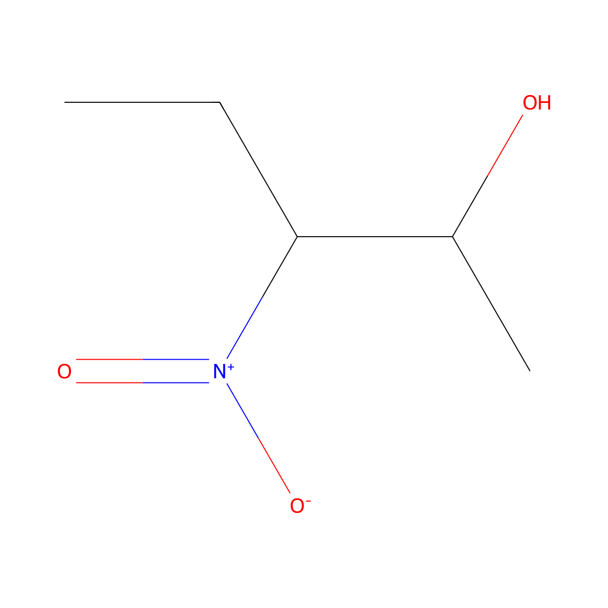 3-Nitro-2-pentanol molecular structure, CAS 5447-99-4