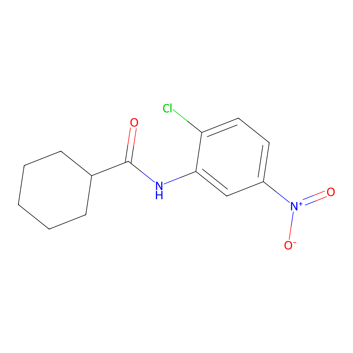 N-(2-chloro-5-nitrophenyl)cyclohexanecarboxamide molecular structure, CAS 544701-14-6