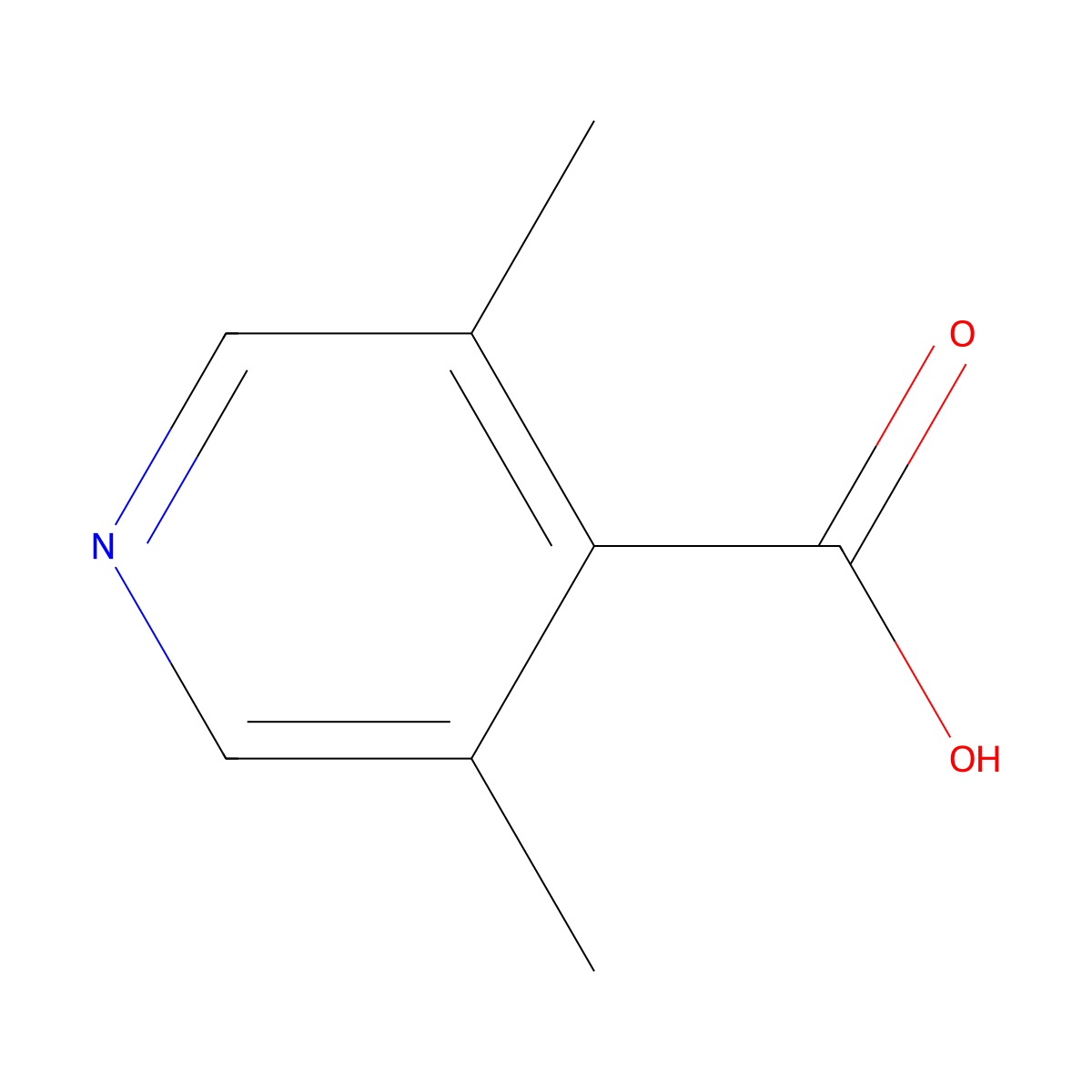 3,5-Dimethylpyridine-4-carboxylic acid molecular structure, CAS 544703-96-0