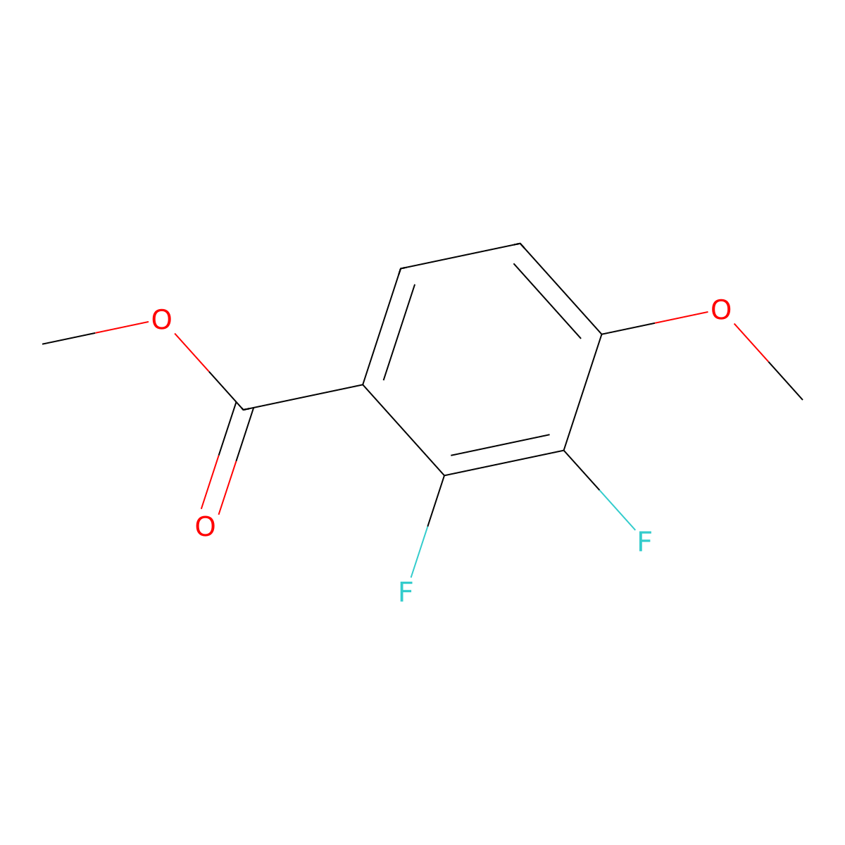 Methyl 2,3-difluoro-4-methoxybenzoate molecular structure, CAS 544704-78-1