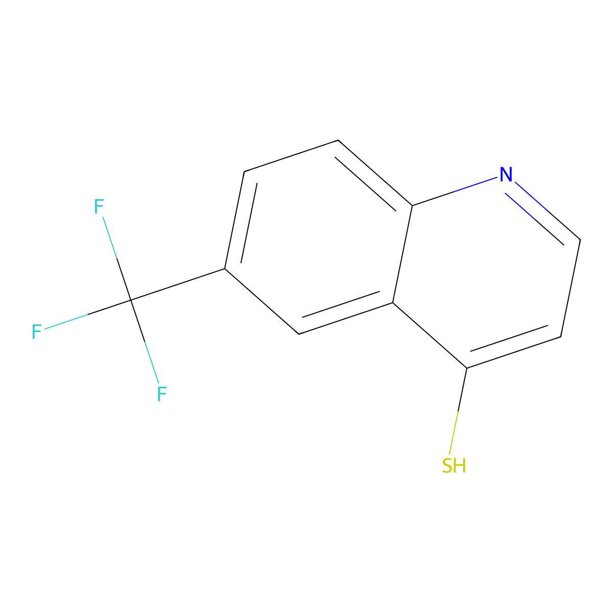 6-(Trifluoromethyl)quinoline-4-thiol molecular structure, CAS 544716-08-7