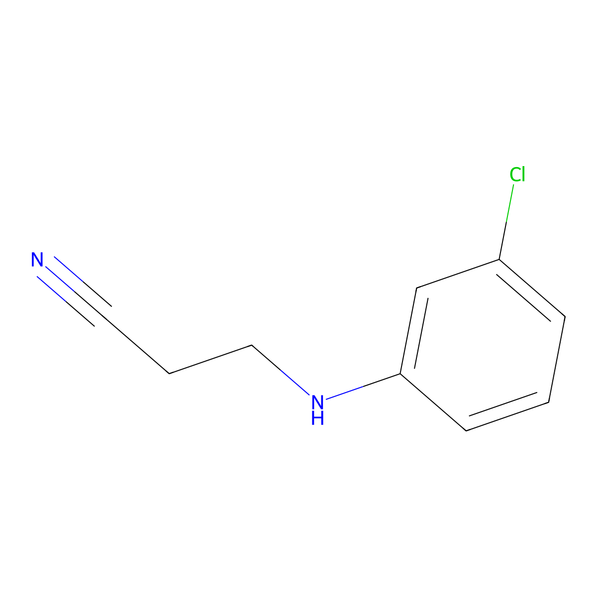 3-(3-Chloro-phenylamino)-propionitrile molecular structure, CAS 54475-92-2