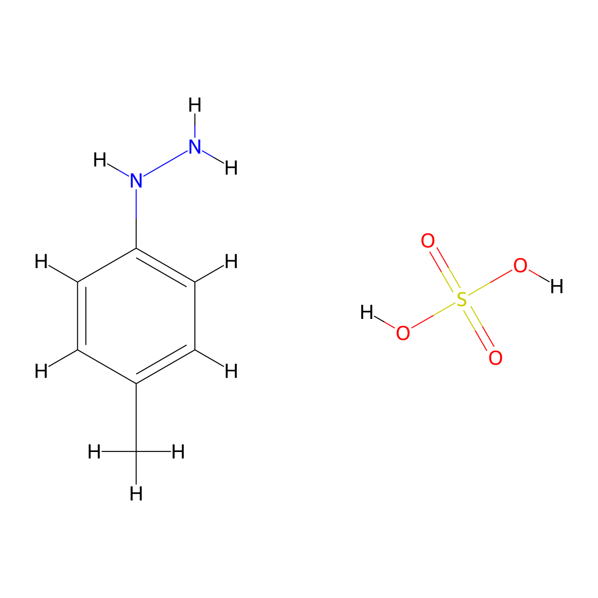 p-Tolylhydrazinium sulphate molecular structure, CAS 54476-55-0