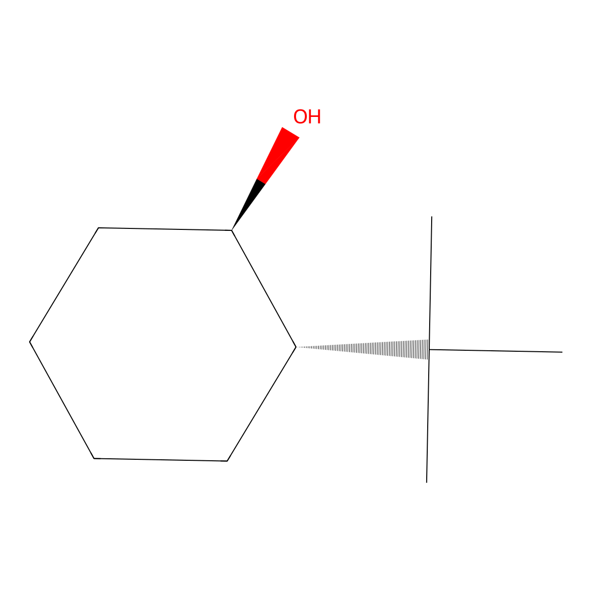 rel-(1R,2S)-2-(1,1-Dimethylethyl)cyclohexanol molecular structure, CAS 5448-22-6