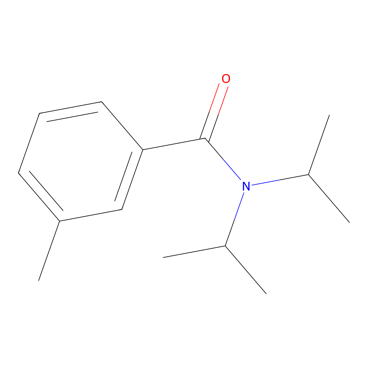 3-Methyl-N,N-di(propan-2-yl)benzamide molecular structure, CAS 5448-36-2