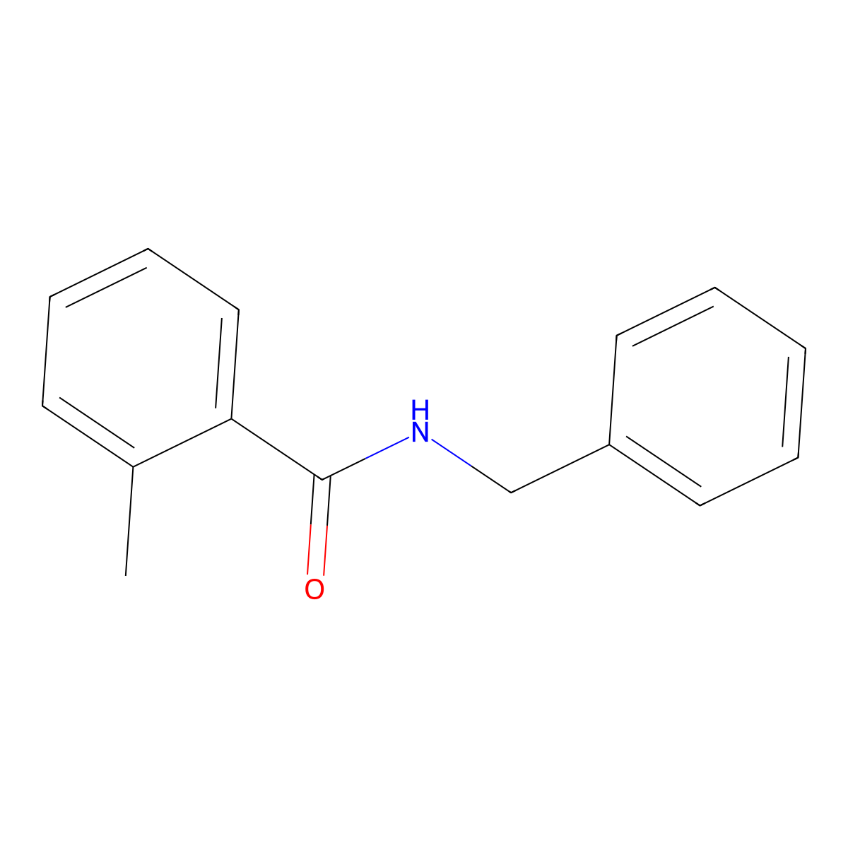 N-benzyl-2-methylbenzamide molecular structure, CAS 5448-38-4