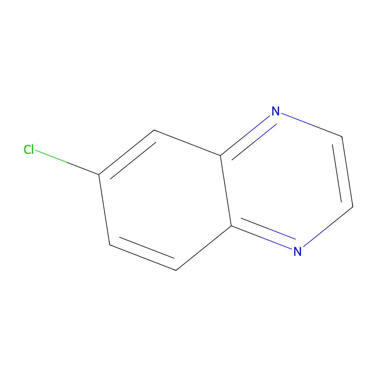 6-Chloroquinoxaline molecular structure, CAS 5448-43-1