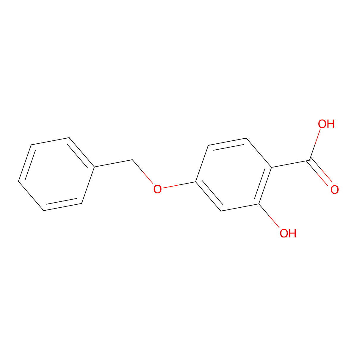 4-(Benzyloxy)-2-hydroxybenzoic acid molecular structure, CAS 5448-45-3