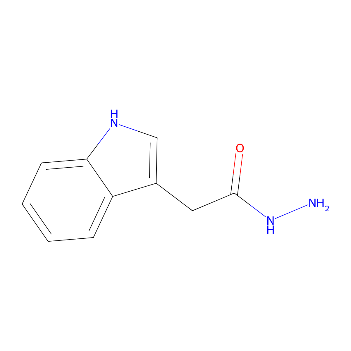 3-Indoleacetic acid hydrazide molecular structure, CAS 5448-47-5