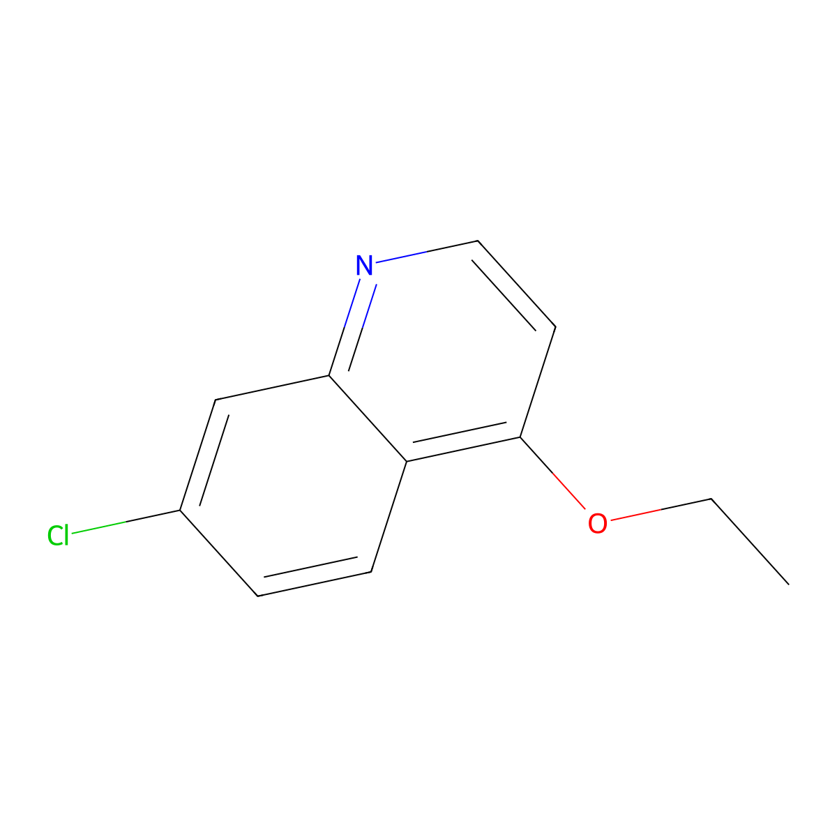 7-Chloro-4-ethoxyquinoline molecular structure, CAS 5448-52-2