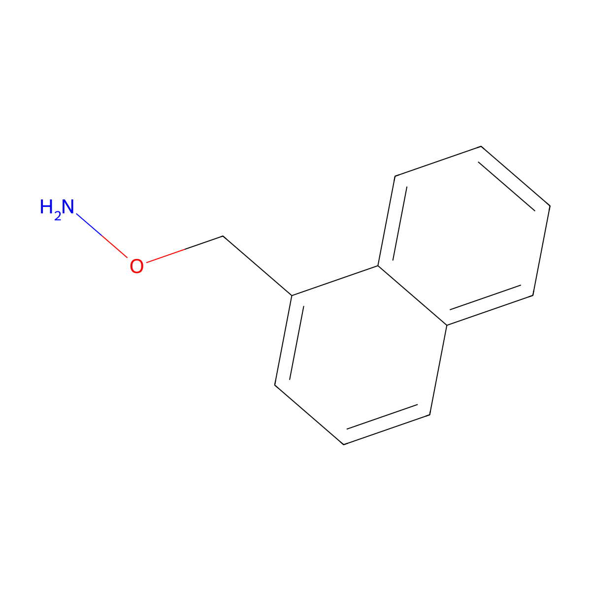 O-(naphthalen-1-ylmethyl)hydroxylamine molecular structure, CAS 54484-68-3
