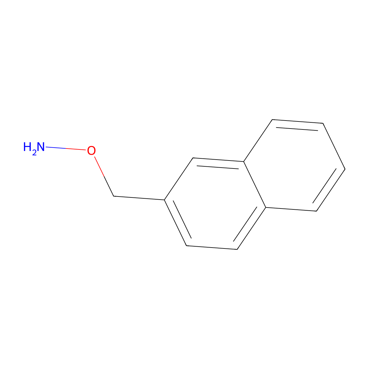 Hydroxylamine, O-(2-naphthalenylmethyl)- molecular structure, CAS 54484-69-4