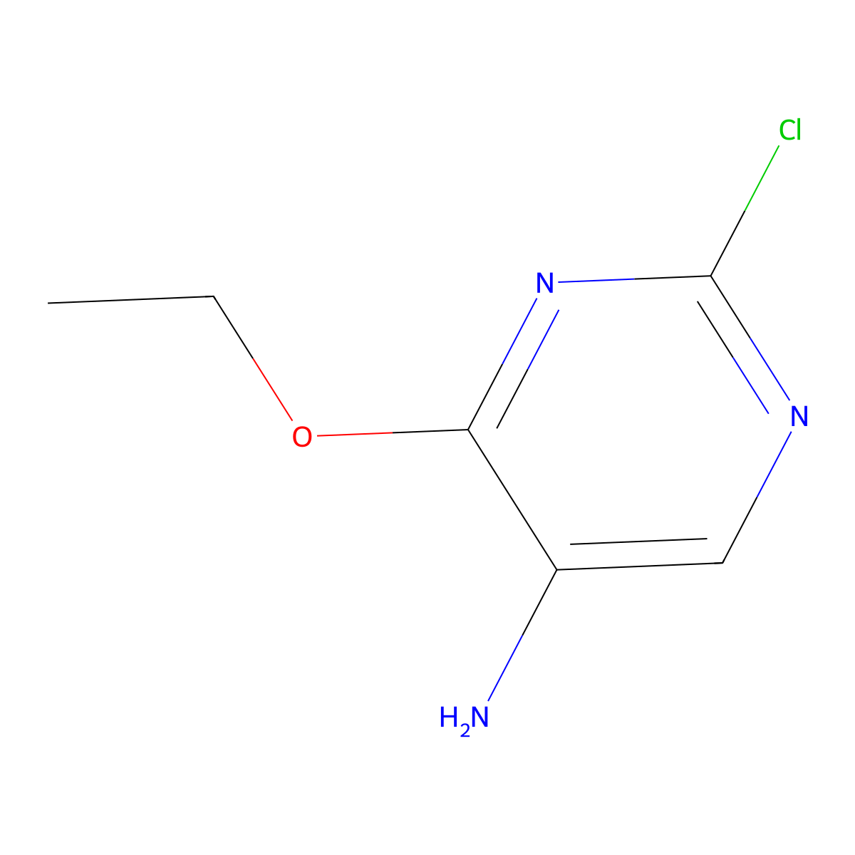 2-Chloro-4-ethoxypyrimidin-5-amine molecular structure, CAS 54484-70-7