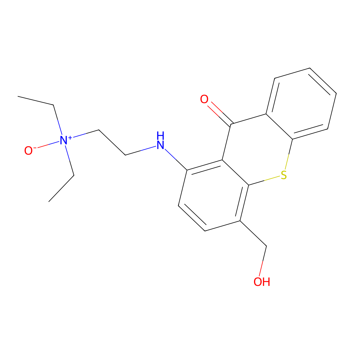 Hycanthone N-oxide molecular structure, CAS 54484-90-1