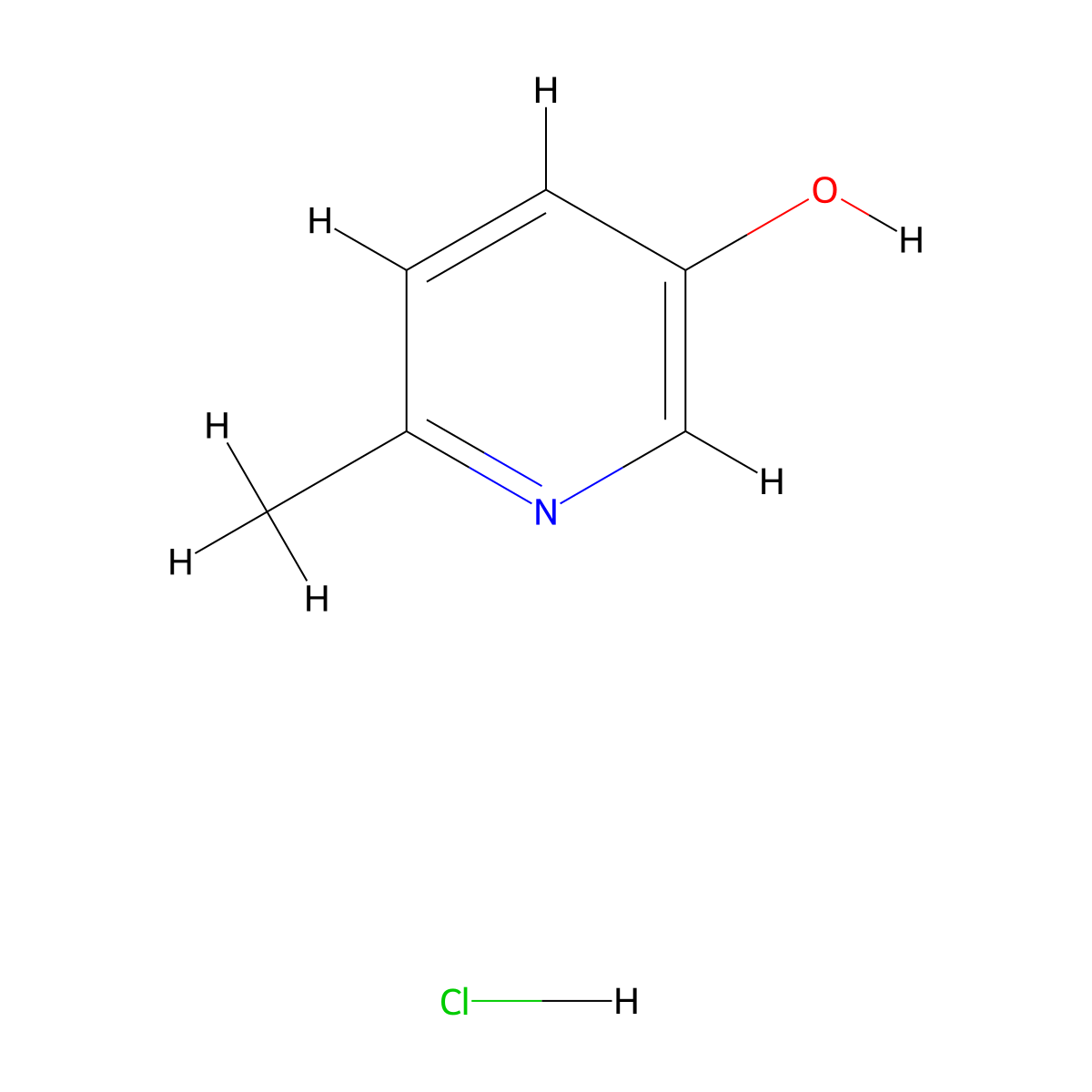 6-Methylpyridin-3-ol hydrochloride molecular structure, CAS 54486-90-7