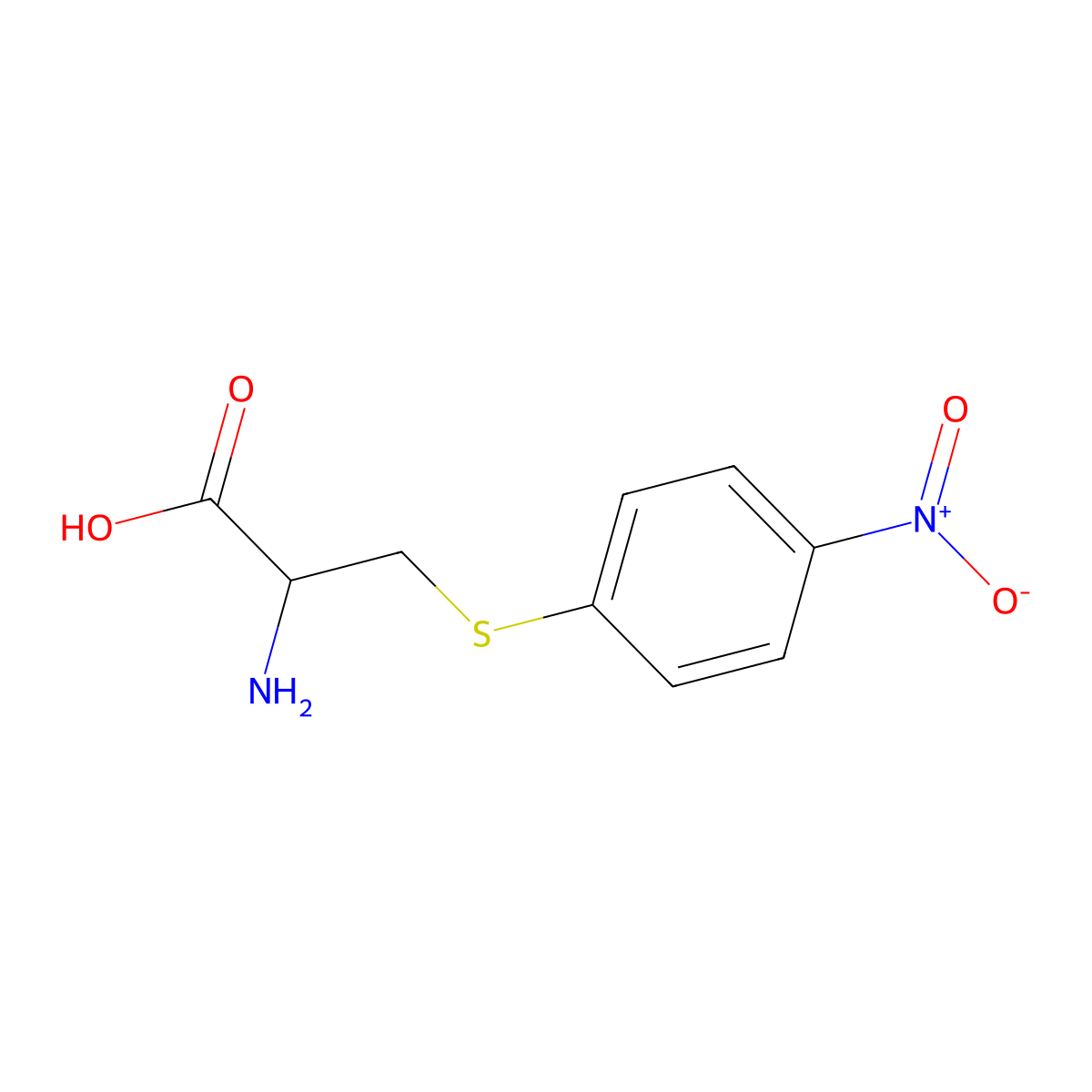 2-amino-3-(4-nitrophenyl)sulfanyl-propanoic Acid molecular structure, CAS 5449-06-9