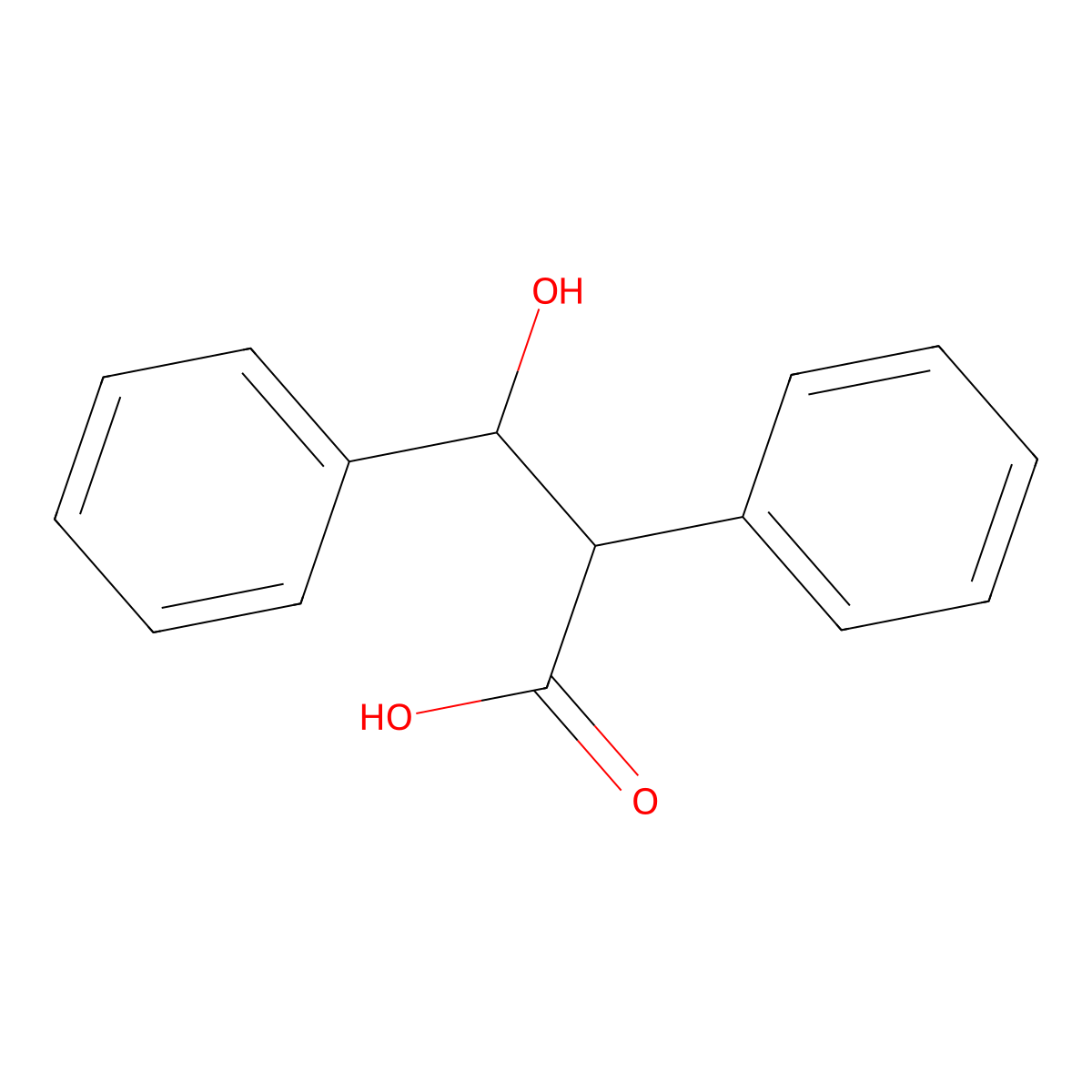 3-Hydroxy-2,3-diphenylpropanoic acid molecular structure, CAS 5449-26-3