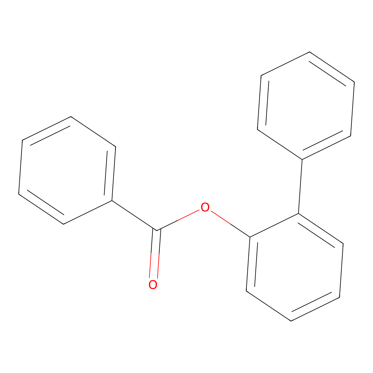 (2-Phenylphenyl) benzoate molecular structure, CAS 5449-49-0