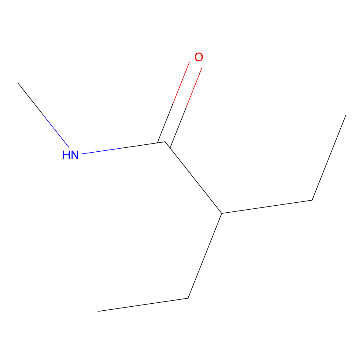 Butyramide, 2-ethyl-N-methyl- molecular structure, CAS 5449-60-5