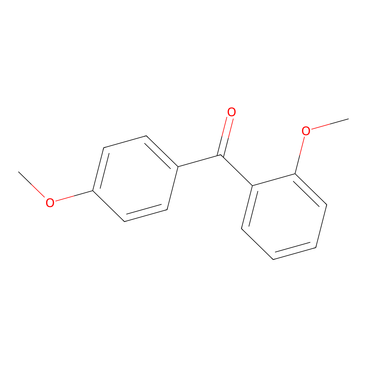 2,4'-Dimethoxybenzophenone molecular structure, CAS 5449-69-4