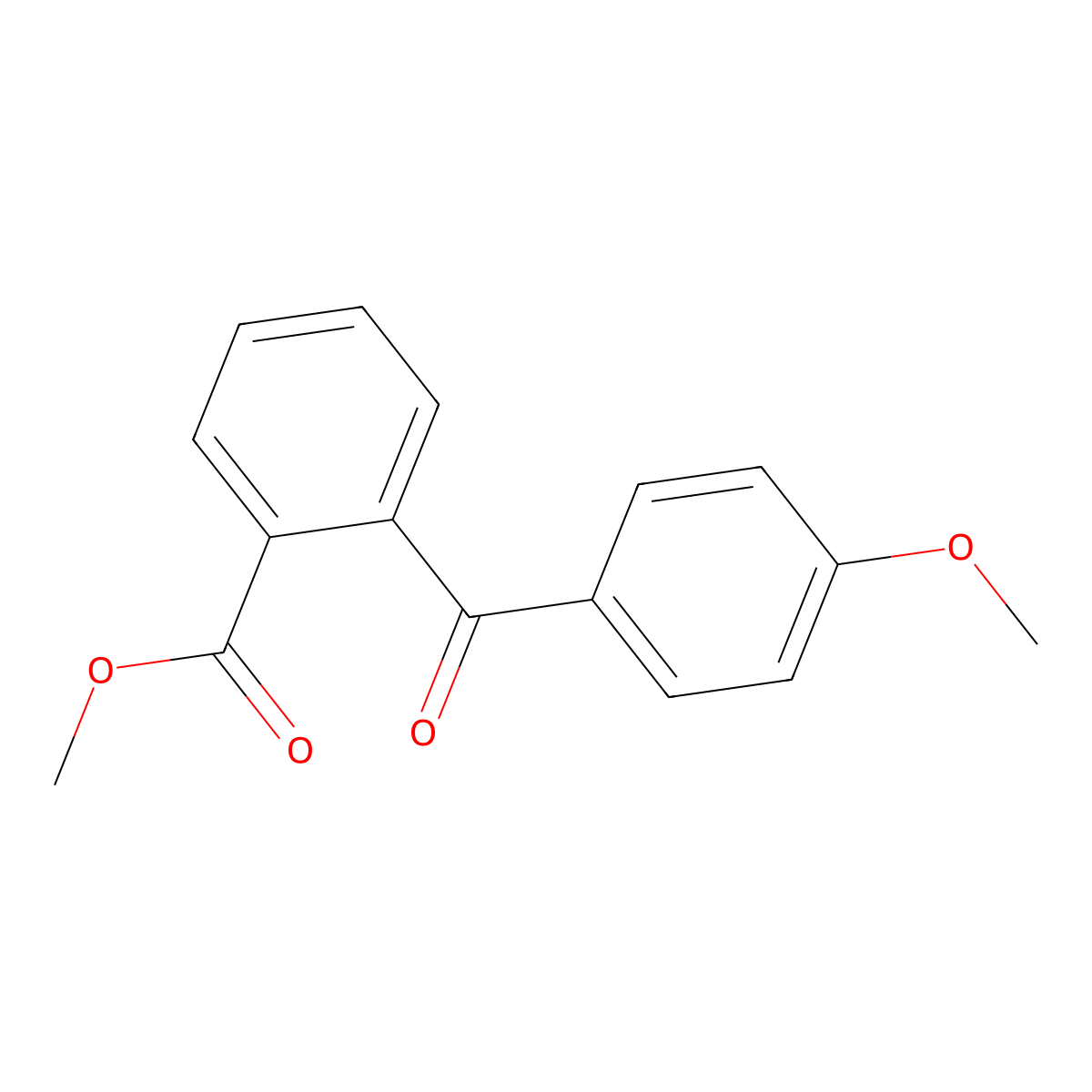Methyl 2-(4-methoxybenzoyl)benzoate molecular structure, CAS 5449-71-8