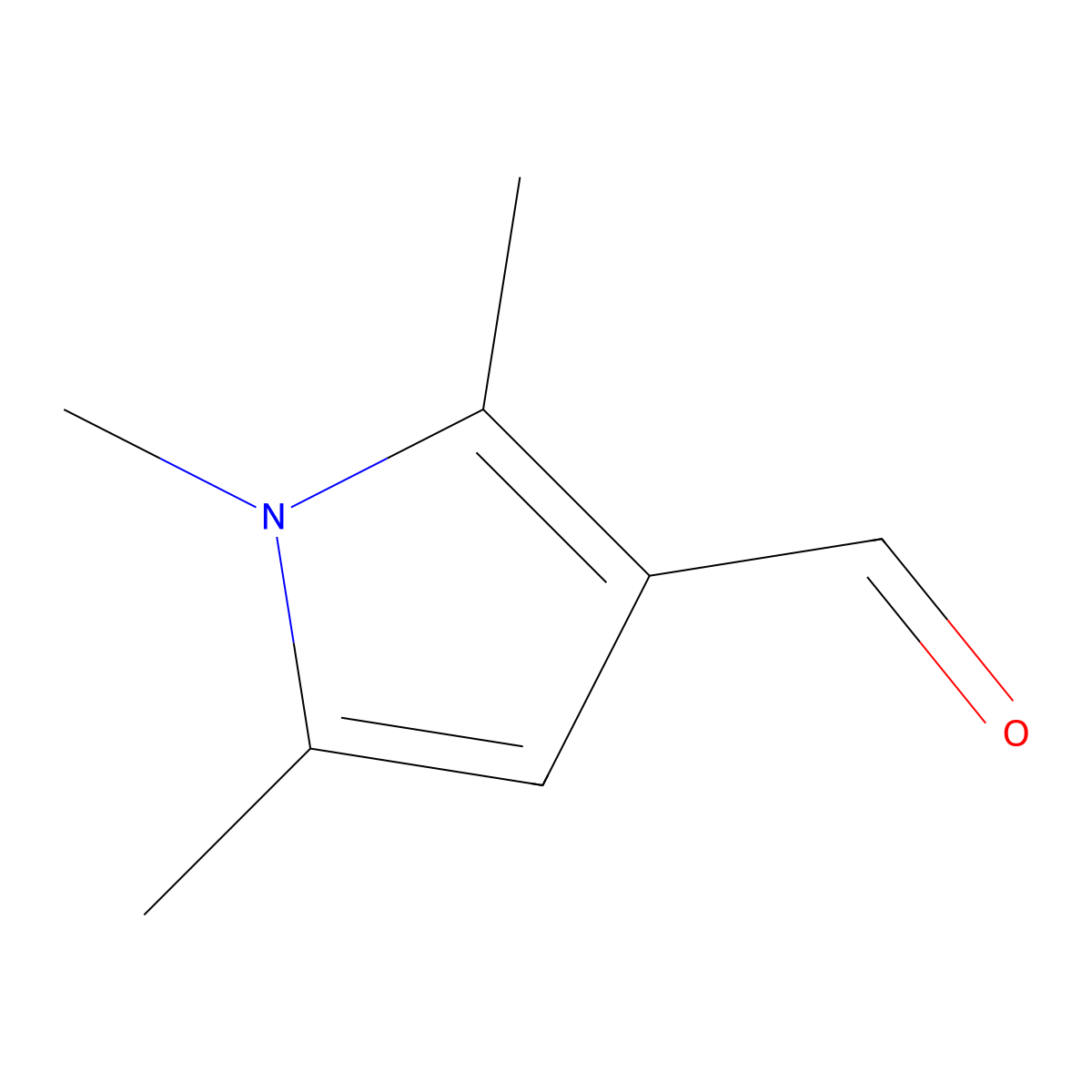 1,2,5-Trimethyl-1H-pyrrole-3-carbaldehyde molecular structure, CAS 5449-87-6