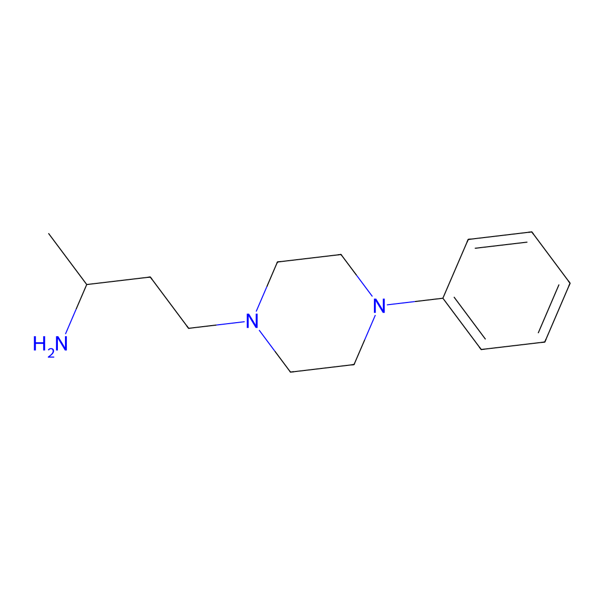 4-(4-Phenylpiperazin-1-yl)butan-2-amine molecular structure, CAS 54493-21-9