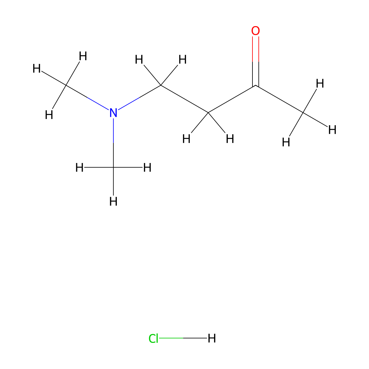 4-(Dimethylamino)butan-2-one hydrochloride molecular structure, CAS 54493-24-2