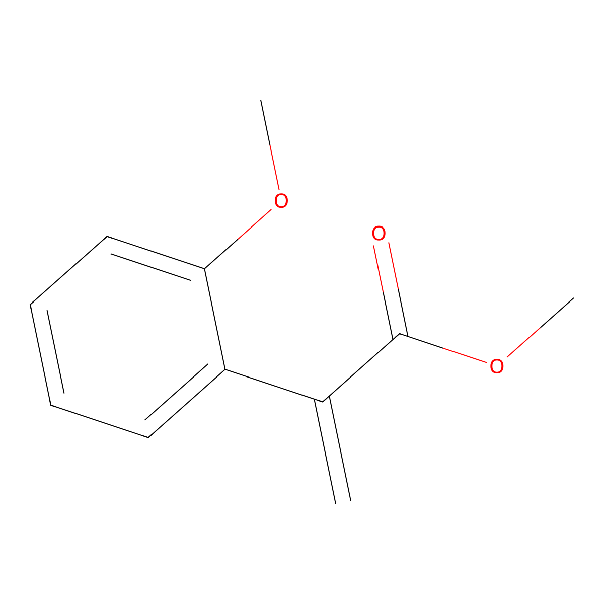 Methyl 2-(2-methoxyphenyl)acrylate molecular structure, CAS 54493-88-8