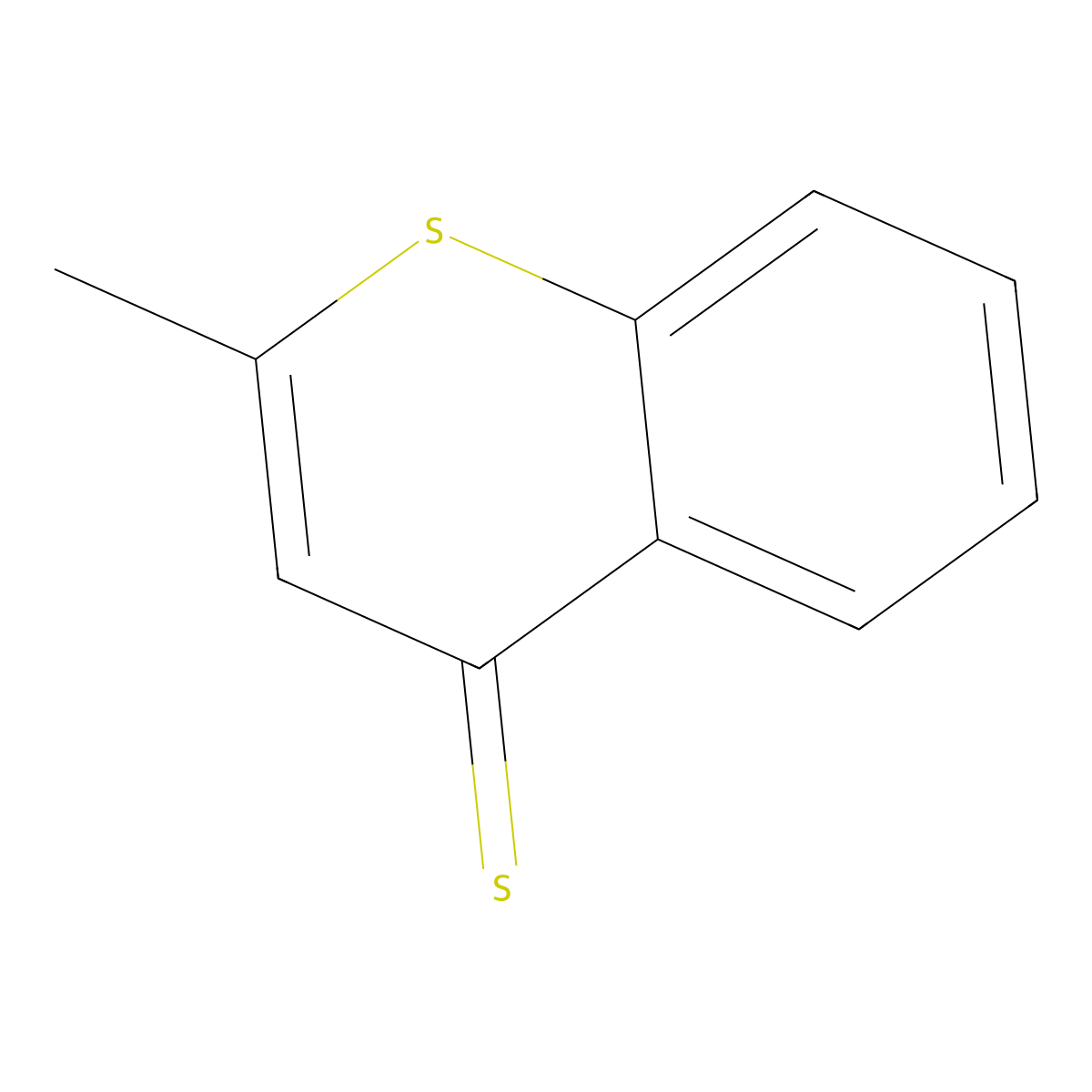 2-Methylthiochromothione molecular structure, CAS 54493-90-2