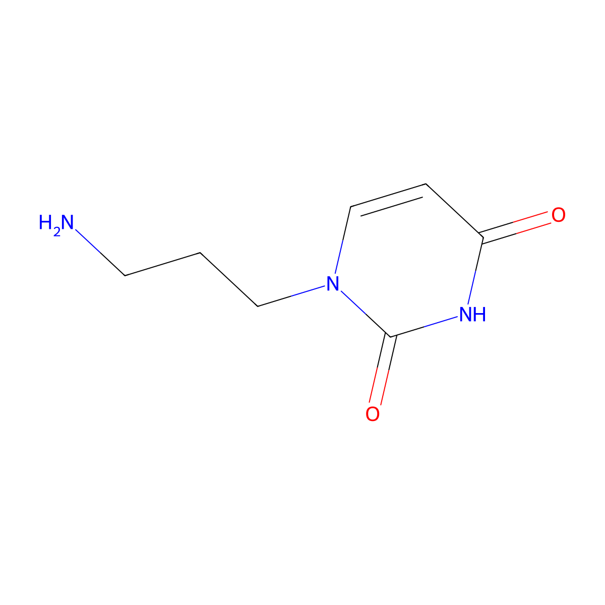 1-(3-Aminopropyl)pyrimidine-2,4(1H,3H)-dione molecular structure, CAS 54494-30-3
