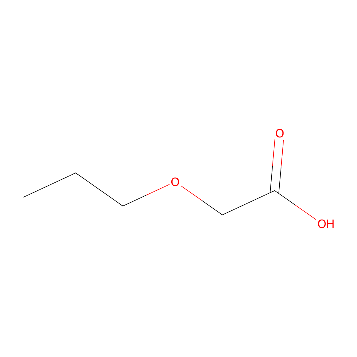 2-Propoxyacetic acid molecular structure, CAS 54497-00-6