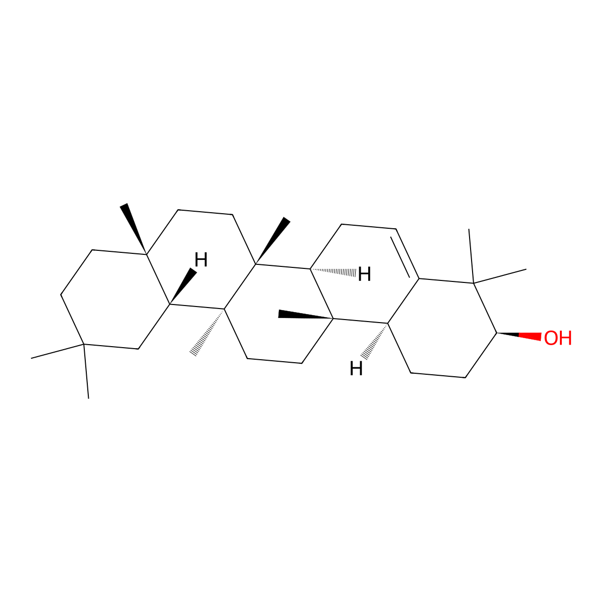 Glutinol molecular structure, CAS 545-24-4