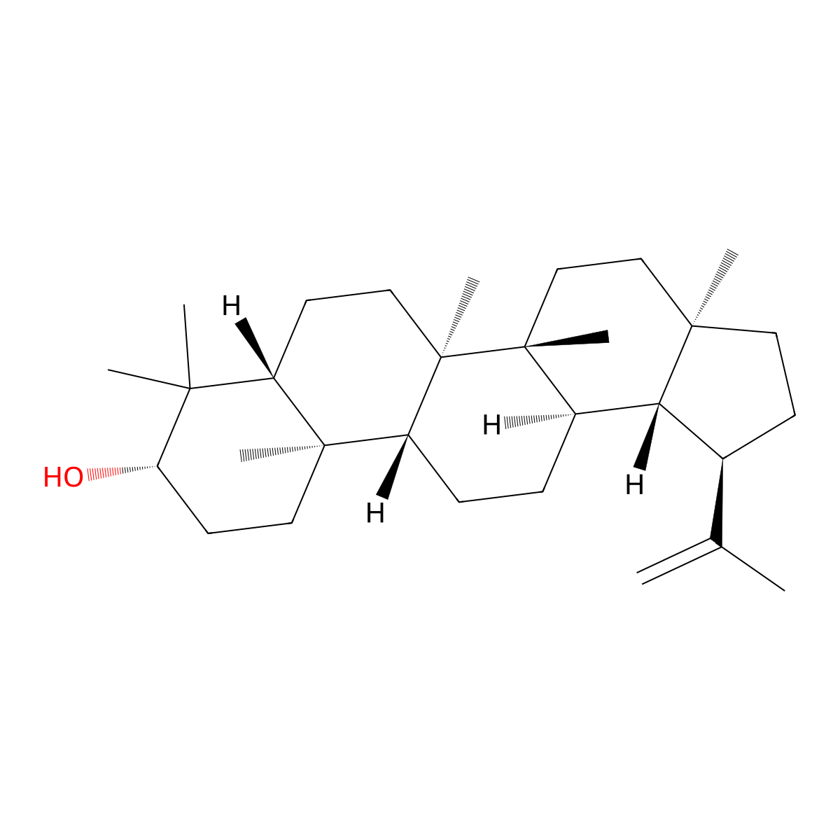 Lupeol molecular structure, CAS 545-47-1