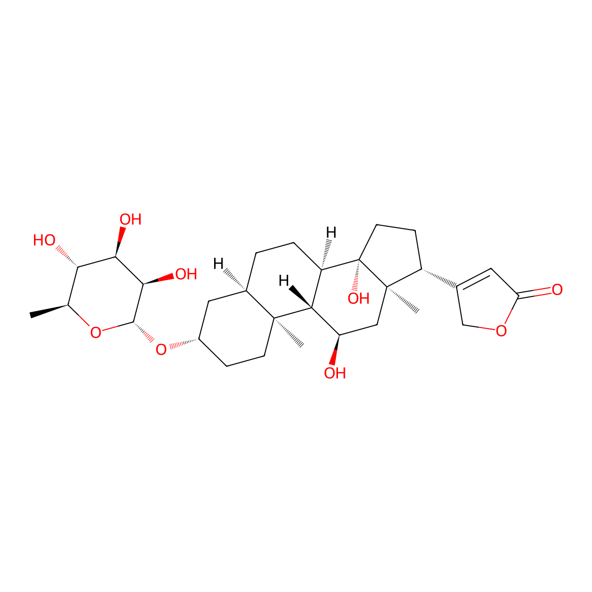 Rhodexin A molecular structure, CAS 545-49-3