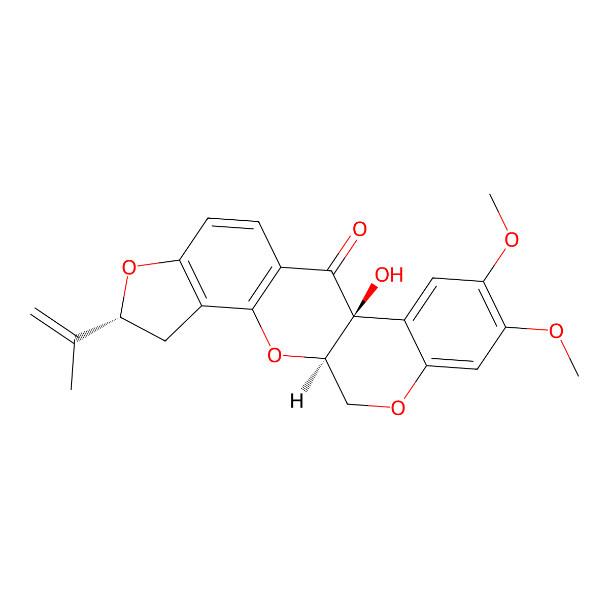 Rotenolone II molecular structure, CAS 545-76-6